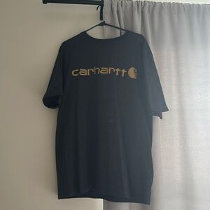 Carhartt Men's Charcoal Tee with Gold Logo